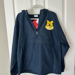 Champion Blue and Yellow Hooded Raincoat